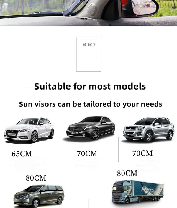 Retractable Car Windshield Sun Visor Car SUV Sunshade Cover UV Protect Sun Shade Block