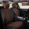 2/5 Seat Ultra-Thin Car Leather Suede Breathable Seat Cushion