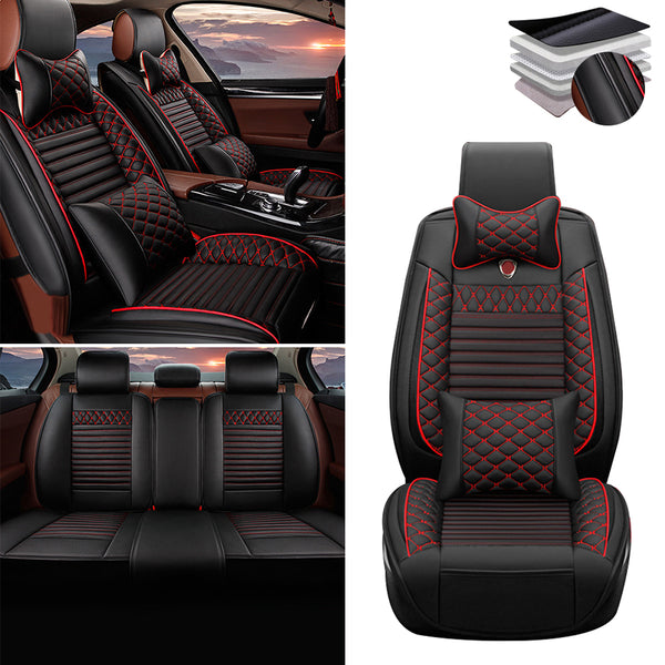 5 Seat  Anti-Dirty And Comfortable Artificial Leather Seat Cushion Seat Cover