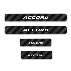 Compra white For Honda Door Sill Protector 4D Carbon Fiber Sticker