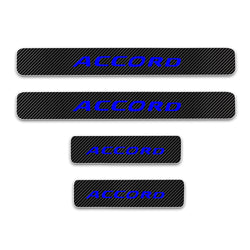 Acheter blue For Honda Door Sill Protector 4D Carbon Fiber Sticker