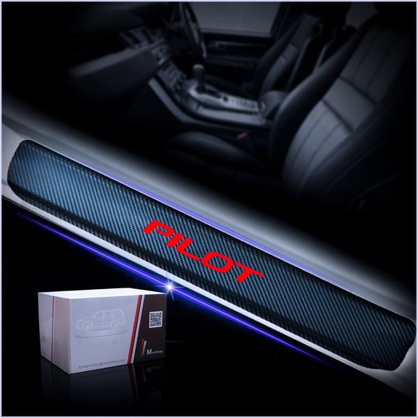 For Honda Door Sill Protector 4D Carbon Fiber Sticker