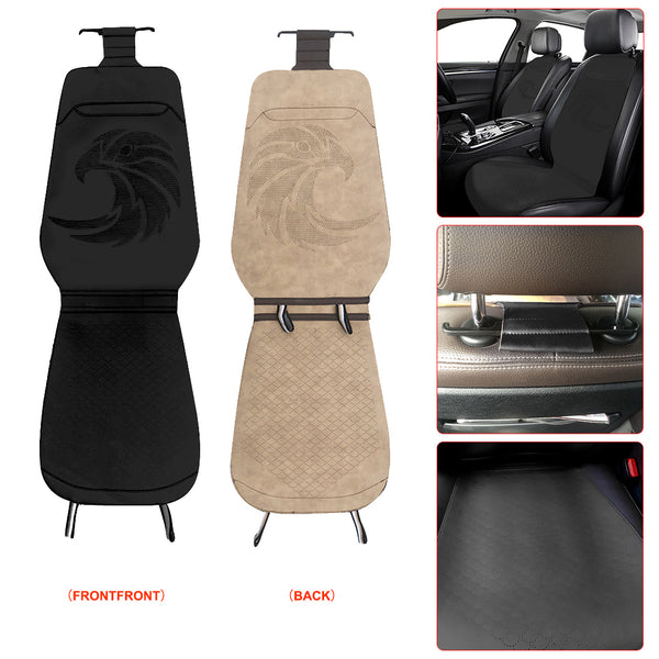 5PCS Full Set Leather Car Seat Covers Car Seat Cushions Universal Fit Car Auto Truck SUV