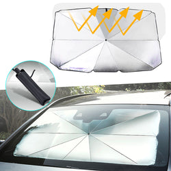 Car Windshield Sun Shade Umbrella Foldable Car Umbrella Sunshade Cover UV Block For Car Front Window