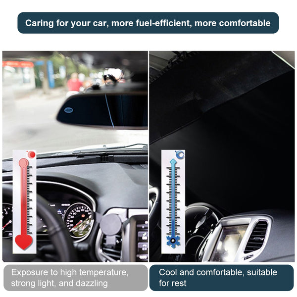 Car front sunshade sunscreen heat insulation automatic retractable instrument panel integrated sunshade