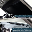 Car front sunshade sunscreen heat insulation automatic retractable instrument panel integrated sunshade