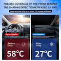 Car Windshield Sun Shade Foldable Front Sunshade UV Rays Heat Privacy Protection for Men Women Universal for Most Cars