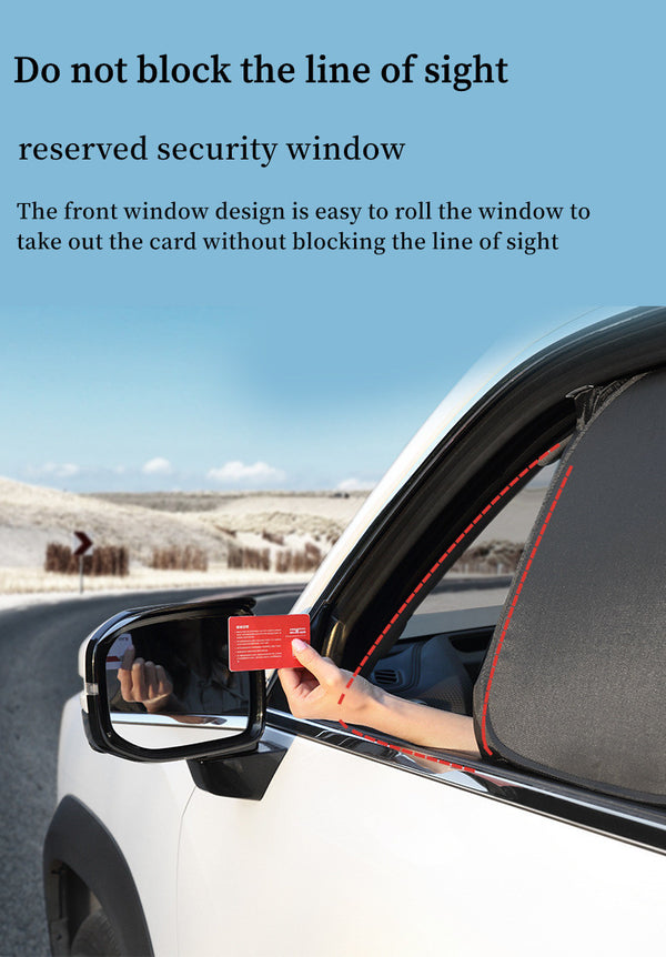 Car Sun Visor Window Sun Protection Thermal Insulation Privacy Curtain Front Sun Visor