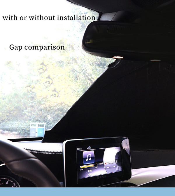 Car Sun Visor Window Sun Protection Thermal Insulation Privacy Curtain Front Sun Visor