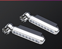 2pcs Universal Car Wind Power Daytime Running Light 8-LED Auto Exterior Lamp