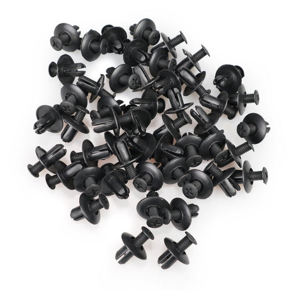 30/50pcs Hybrid Fastener Clips Bumper Fastener Rivet Clips Auto Furniture Assembly Expansion Screw Kits Auto Body Clips