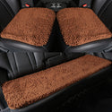 Chair Cushion, Five Seat Front And Rear Car Seat Protection Cushion, Decompression Anti-skid Super Soft Square Plush Seat Cover, Fit For Most Cars,SUVs