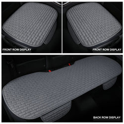 Купить gray Linen Car Seat Covers Automotive Vehicle Cushion Cover for 5 Passenger Cars & SUV Universal Fit Set for Auto Interior Accessories