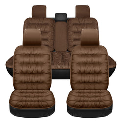 Buy coffee-1-set Car Seat Cover, Warm Plush Car Seat Cover Front And Rear Seat Cushion Car Protector, Fit For Most Cars, SUVs In Winter