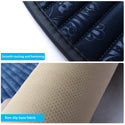 Car Seat Pads 3 Pieces Breathable Car Upholstery Seat Cover Cushion Pads For Car Supplies Office Chair Fiber(Pink)