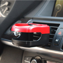 Buy red Universal Air Conditioning Clip Outlet Water Cup Coffee Plastic Beverage Drink Bottle Can Clip Holder for Car Auto Supplies Interior