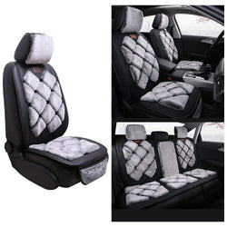 Car Cushion Five Seat Faux Rabbit Plush Car Mats Universal Most cars¡ê?SUVs Car Front And Rear Seat Protectors