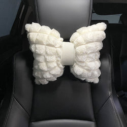 Kaufen white-headrest Car Seat Cushion 5-seat Winter Plush Car Seat Cover Anti-skid Single Piece Seat Protection Cushion Warm,Comfortable No Peculiar Smell