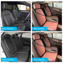 2 Seat Universal Imitation Cowhide Car Seat Covers Auto Front Backrest Seat Cushion Protector Pad Interior Accessories