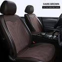 2/5 Seat Ultra-Thin Car Leather Suede Breathable Seat Cushion Saddle Seat Cushion For All Seasons Seat Cover