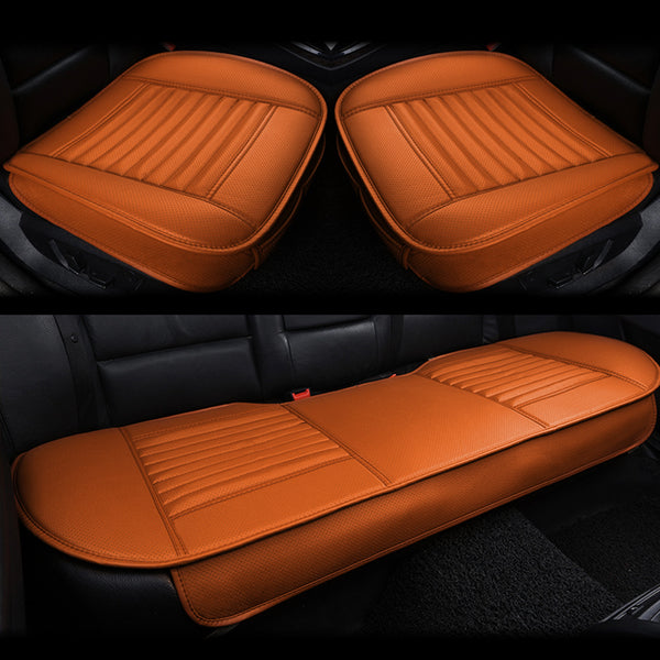 1/3 Piece Universal Leather Car Seat Cushion Car Seat Cover Front Seat Bottom, Compatible with 95% Vehicles (Sedans SUV Trucks Mini Vans)