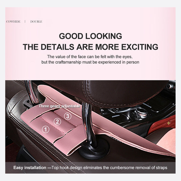 2/5 Seat Ultra-Thin Car Leather Suede Breathable Seat Cushion Saddle Seat Cushion For All Seasons Seat Cover