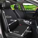 5 Seats Flax Car Seat Cover Protector with Backrest Front Rear Seat Back Waist Washable Cushion Pad Mat for Auto