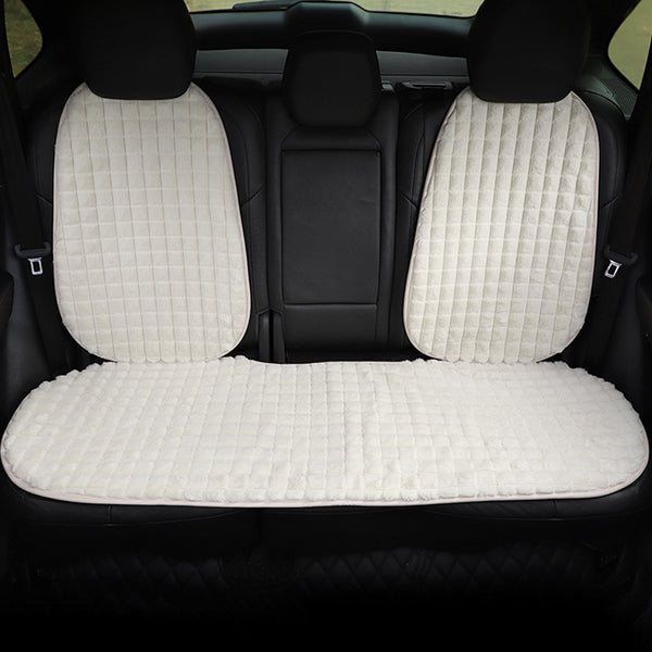 Car Seat Cushion 5-seat Winter Plush Car Seat Cover Anti-skid Single Piece Seat Protection Cushion Warm,Comfortable No Peculiar Smell