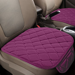 Buy purple-1-front-row Plush Car Seat Cushion, Non Binding Anti Slip Rubber Bottom, Advanced Comfort Memory Foam, Driver Seat Backrest Cushion, Winter Seat Heating Pad