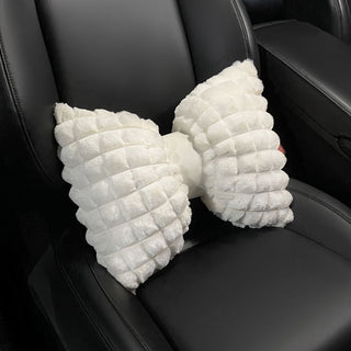 Buy white-waist-rest Car Seat Cushion 5-seat Winter Plush Car Seat Cover Anti-skid Single Piece Seat Protection Cushion Warm,Comfortable No Peculiar Smell