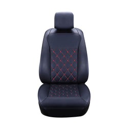 يشتري black-red 1 PCS Car Seat Cover 6 Colors Luxury Car Protective Cover Universal Non-slip Driver Seat Cover With Backrest