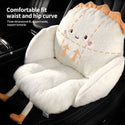 Car Seat Cushion, Office Chair, Plush Pain Relief Pad, Cute Seat Cushion, Soft Filling, Backrest, Warm, Waterproof, One-piece Lumbar Backrest, Integrated Cushion