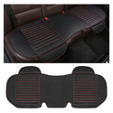 Universal Pu Leather Car Seat Cushion Anti-Slip Car Interior Breathable Seat Cover Cushion For Auto Supplies (Black)