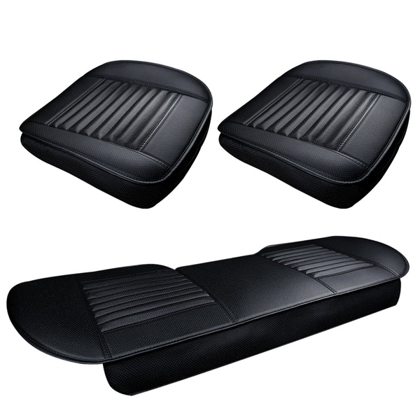 1/3 Piece Universal Leather Car Seat Cushion Car Seat Cover Front Seat Bottom, Compatible with 95% Vehicles (Sedans SUV Trucks Mini Vans)