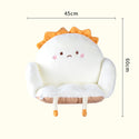 Car Seat Cushion, Office Chair, Plush Pain Relief Pad, Cute Seat Cushion, Soft Filling, Backrest, Warm, Waterproof, One-piece Lumbar Backrest, Integrated Cushion