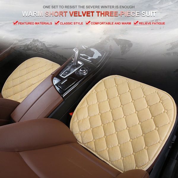 Autumn Winter Universal Anti Slip Car Front & Rear Seat Lattice Cushion Cover Chair Pad Seat Mat 4 Colors