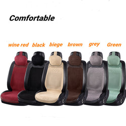 Купить comfortable-black-5seat 2/5 Seat Ultra-Thin Car Leather Suede Breathable Seat Cushion