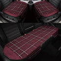 Car Seat Covers Universal Linen Cushion Breathable Pads Car Interior Anti-Slip Car Front Rear Seat Covers Filled Buckwheat Husk