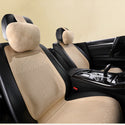 2/5 Seat Ultra-Thin Car Leather Suede Breathable Seat Cushion