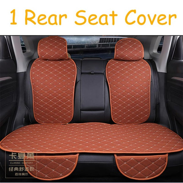 Car Seat Cover Protector Front Rear Back Seat Cushion Pad Mat with Backrest for Auto Automotive Interior Truck Suv or Van