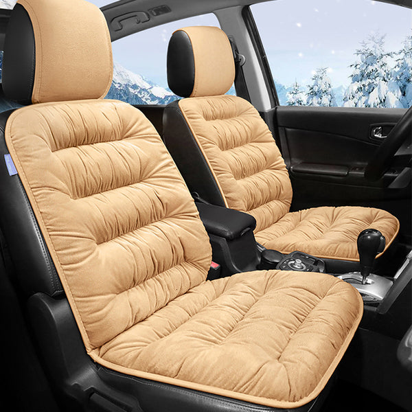 Car Seat Cover, Warm Plush Car Seat Cover Front And Rear Seat Cushion Car Protector, Fit For Most Cars, SUVs In Winter