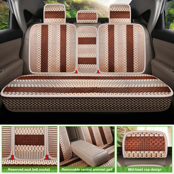 Car Seat Covers Ice Silk Cooling Bottom Seat Cover for Car Ventilated Breathable Comfortable Interior Car Seat Cushion Pad Mat