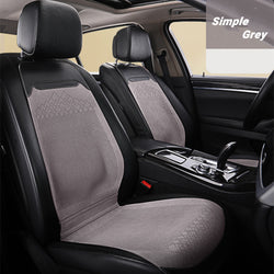 Купить simple-grey-2pcs 2/5 Seat Ultra-Thin Car Leather Suede Breathable Seat Cushion