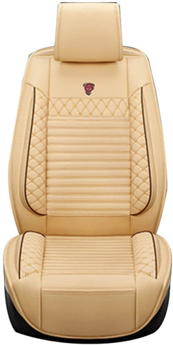 Купить beige 5 Seat  Anti-Dirty And Comfortable Artificial Leather Seat Cushion Seat Cover