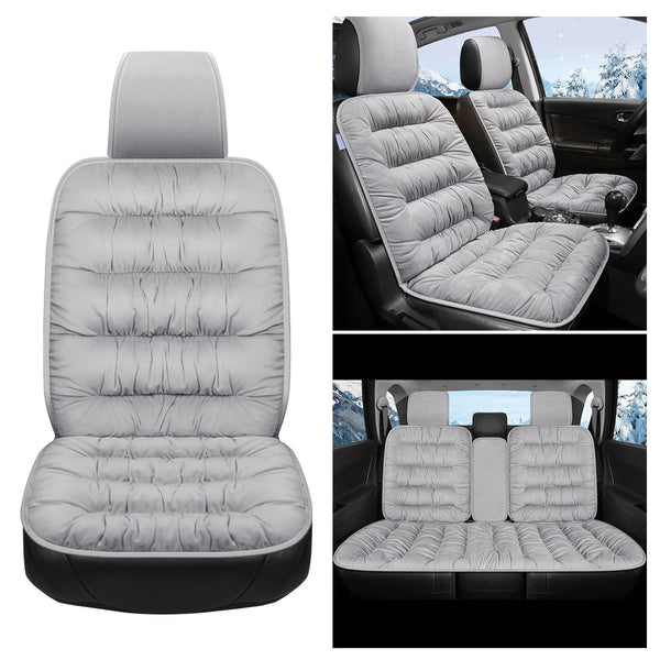 Car Seat Cover, Warm Plush Car Seat Cover Front And Rear Seat Cushion Car Protector, Fit For Most Cars, SUVs In Winter