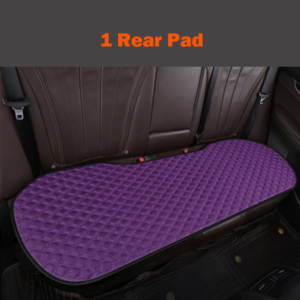 Summer Car Seat Cover Skidproof Front Rear Backrest Flax Protector Auto Seat Protect Cushion Anti-slip Pad Ｍat Car Accessories