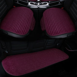 Comprar wine-red Car Seat Pads 3 Pieces Breathable Car Upholstery Seat Cover Cushion Pads For Car Supplies Office Chair Fiber(Pink)