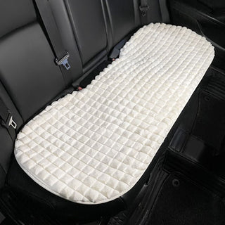 Buy white-rear-row Car Seat Cushion 5-seat Winter Plush Car Seat Cover Anti-skid Single Piece Seat Protection Cushion Warm,Comfortable No Peculiar Smell