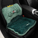 Car Seat Cover Cute Plush Seat Cushion With Strap Protection Cushion Waist Support Backrest Chair Cushion Car Seat Office Chair Warm In Winter