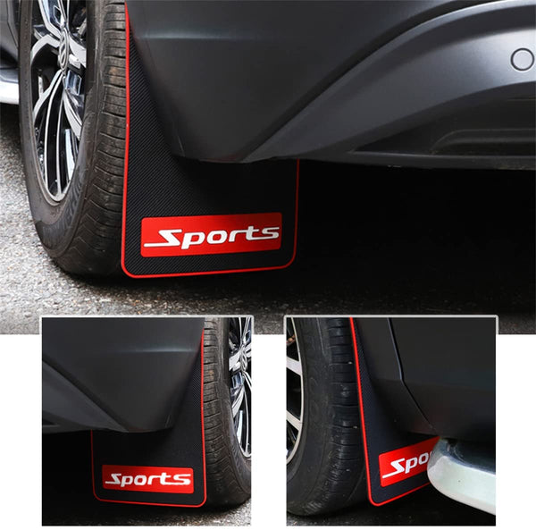 4 Pieces Car Mud Flaps Cover Universal Splash-Proof Automotive Fender Rubber mud Guard Splash Guards wear-Resistant, Anti-Scratch